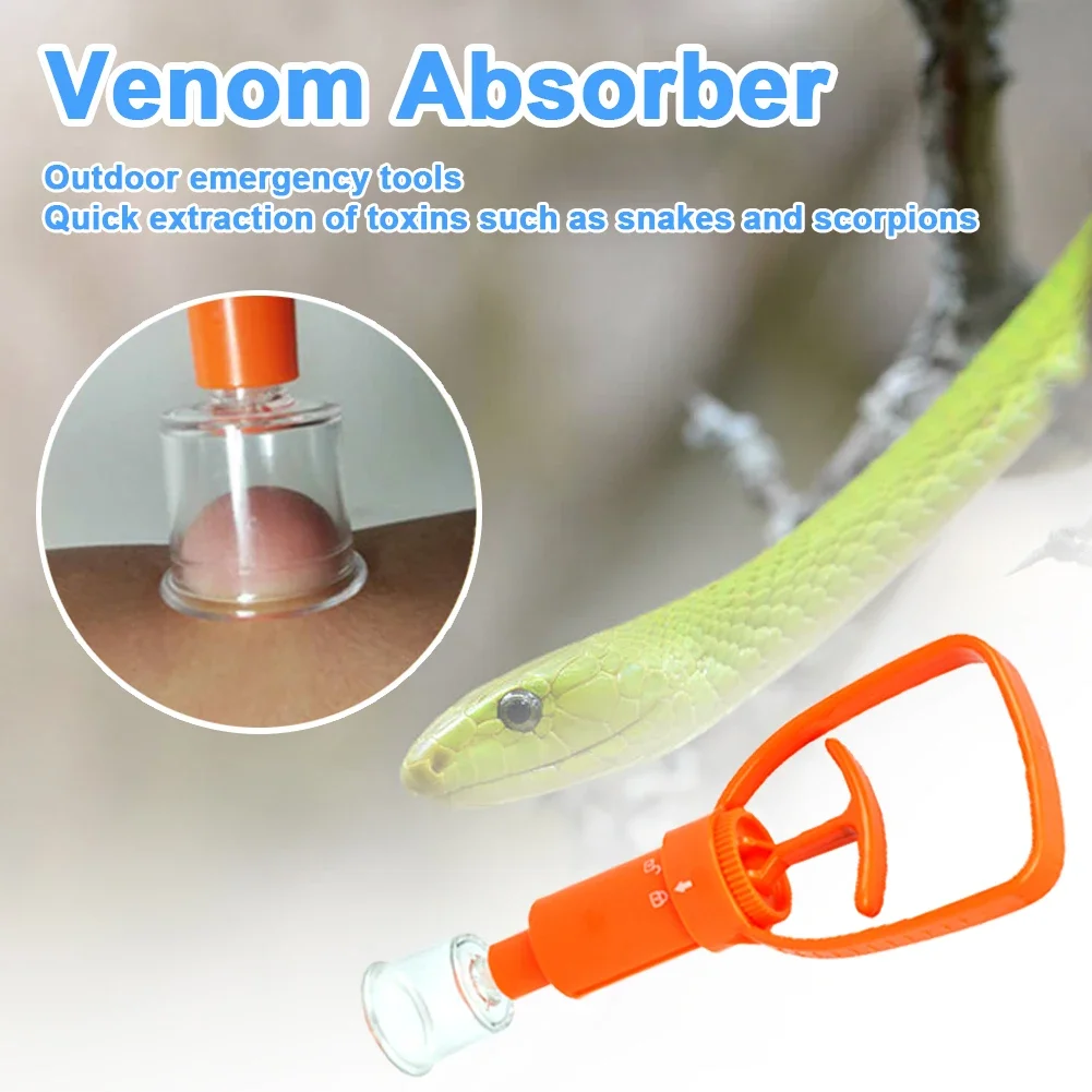 1-5pcs Safety Venom Protector Extractor Snake Mosquito Bee Bite Vacuum Suction Pump Outdoor Survival Camping Extractor Tools thumbnail 2