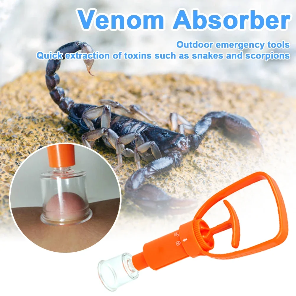 1-5pcs Safety Venom Protector Extractor Snake Mosquito Bee Bite Vacuum Suction Pump Outdoor Survival Camping Extractor Tools thumbnail 4
