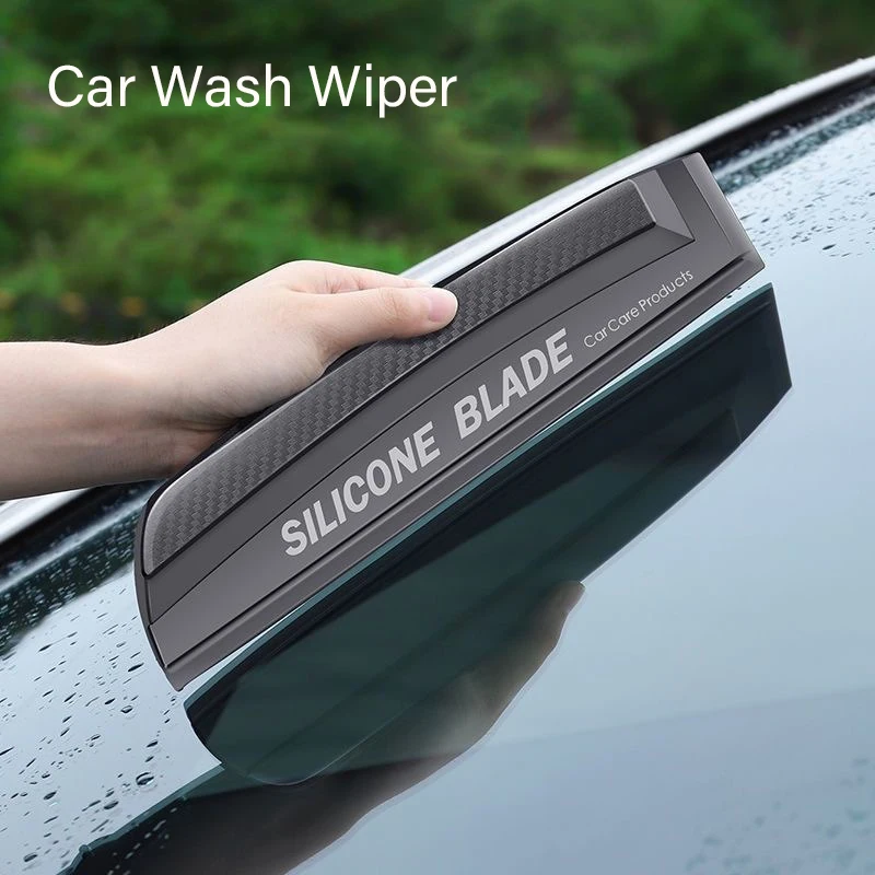 Soft Silicone Handy Squeegee Non-Scratch No Noise No Damage Paint Car Wrap Tools Supplies for Water Window Wiper Drying Blade thumbnail 3