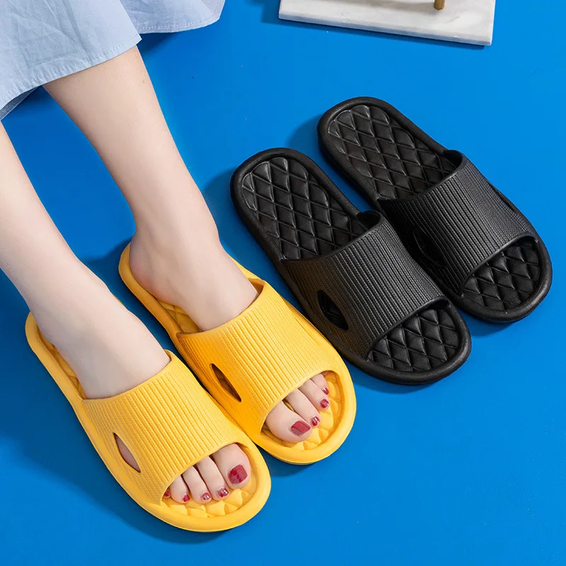 Summer Women Fashion Light Home Slippers Men Indoor Soft Solid Color Sandals Couples Concise Bathroom Flip Flops New House Shoes thumbnail 6
