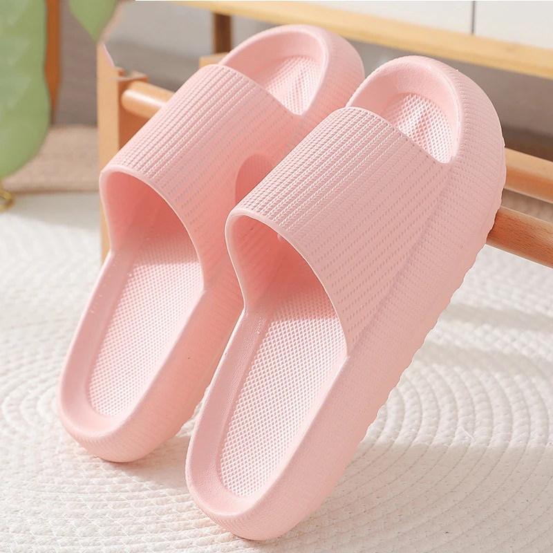 Kidmi Summer Thick Sole Slippers Women Sandals Household Softsole Slippers Antiskid Breathable Shoes Flat Sandals For Women