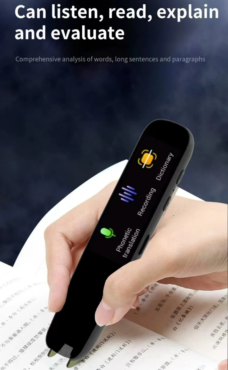 Scanning Translation Pen Portable Translator Spanish Russian Arabic Portuguese Korean French Ukraine Hebrew Offline Translate A6 thumbnail 5