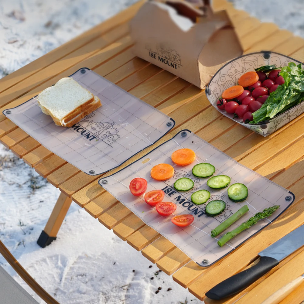 Outdoor PP Cutting Board Space Saving Folding Dining Board Vegetable Fruit Cutting Mat Camping Accessories thumbnail 4