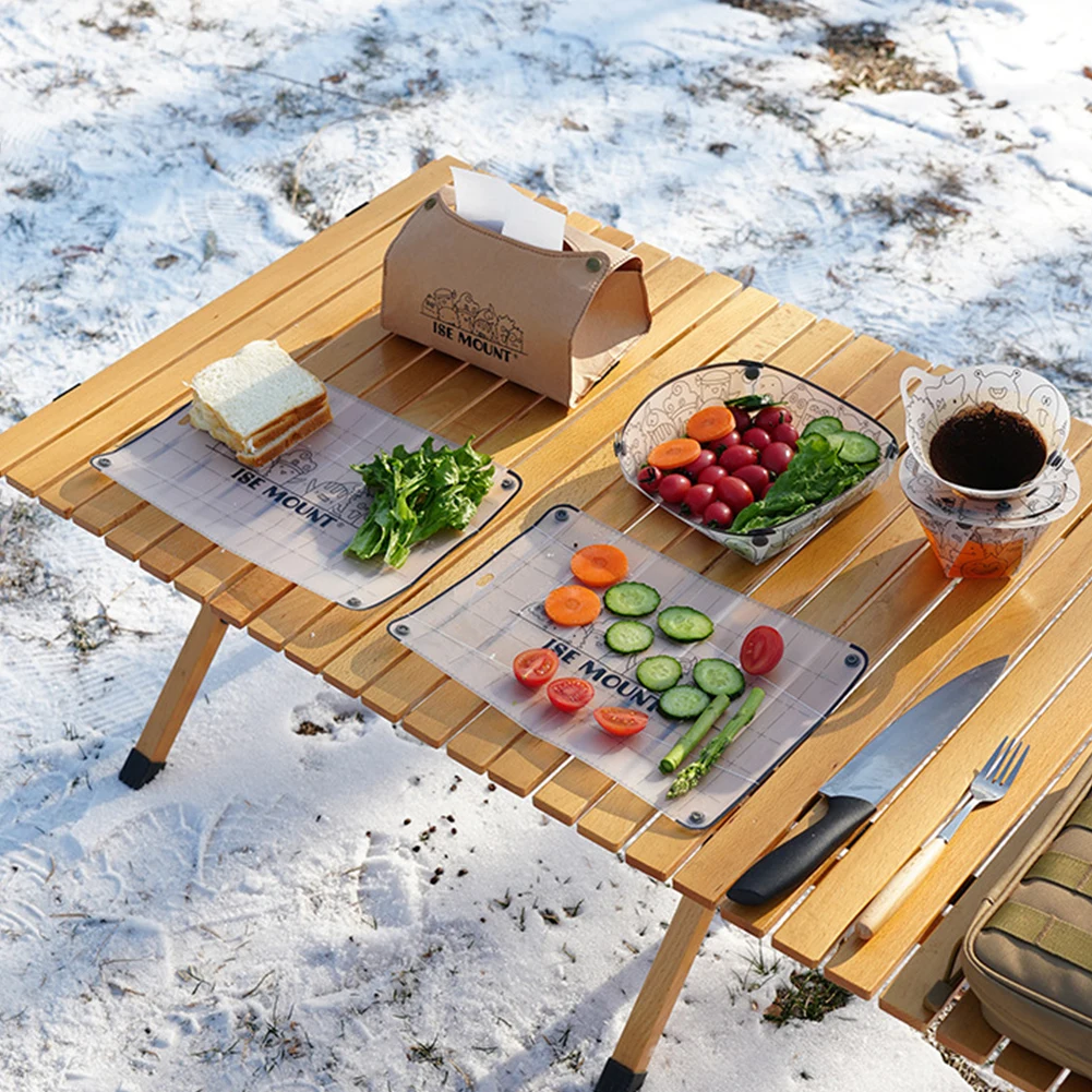 Outdoor PP Cutting Board Space Saving Folding Dining Board Vegetable Fruit Cutting Mat Camping Accessories thumbnail 5