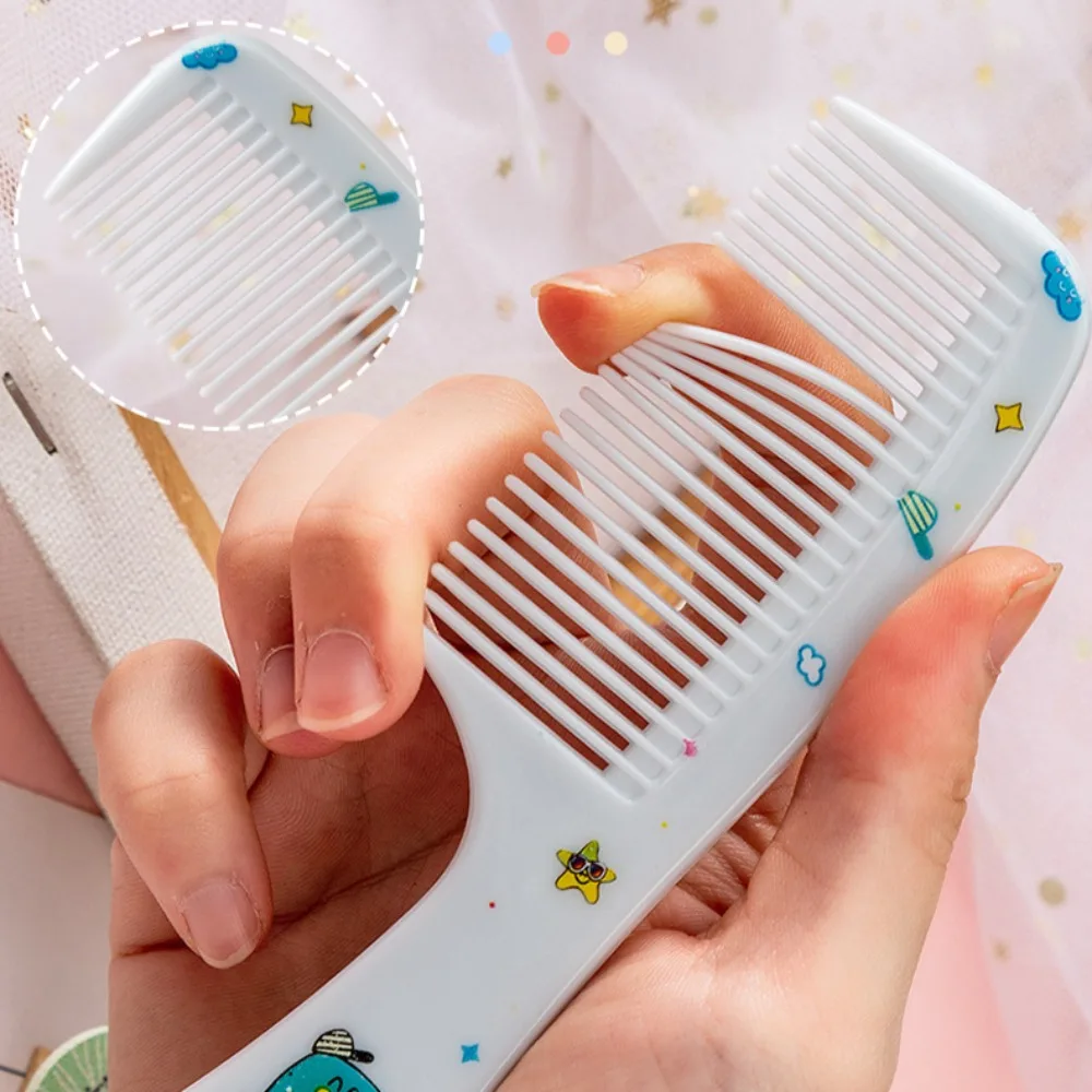 2pcs Kids Hair Combs Set Cartoon Animals Children Hairdressing Comb with Pointed Tail Girls Portable Anti-Static Plastic Comb thumbnail 4