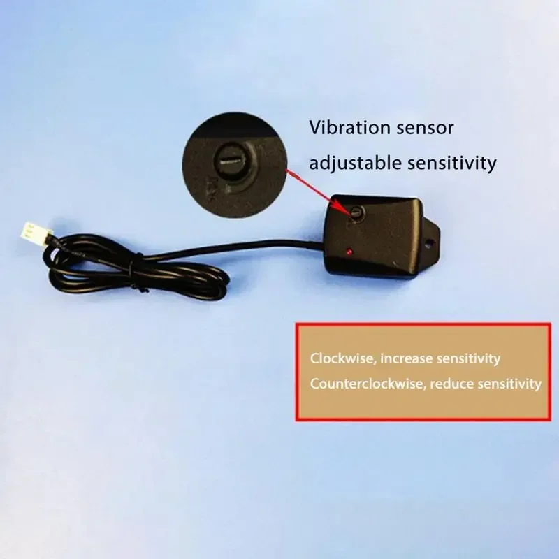 1/2Pcs Universal Automobile Motorcycle Car Vibration Induction Adjustable Sensor Anti-Theft Alarm High Sensitivity Device thumbnail 5