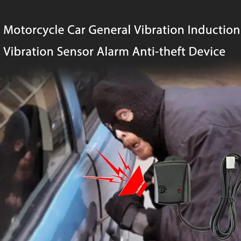 1/2Pcs Universal Automobile Motorcycle Car Vibration Induction Adjustable Sensor Anti-Theft Alarm High Sensitivity Device thumbnail 6