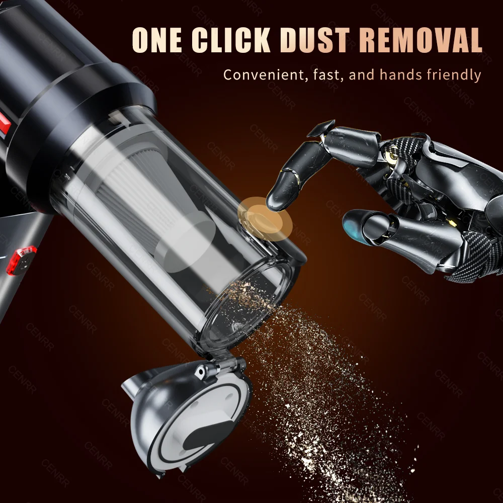 CENRR 998000PA Car Vacuum Cleaner Powerful Mini Cordless Portable Vacuum Cleaner for Home Appliance Handheld Blower Car Cleaner thumbnail 3