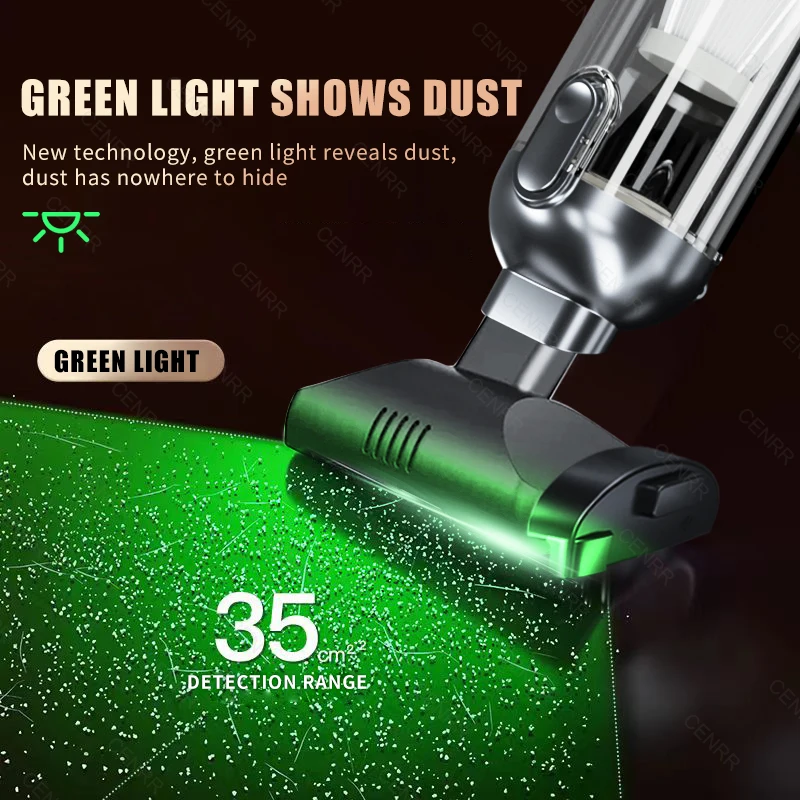 CENRR 998000PA Car Vacuum Cleaner Powerful Mini Cordless Portable Vacuum Cleaner for Home Appliance Handheld Blower Car Cleaner thumbnail 2