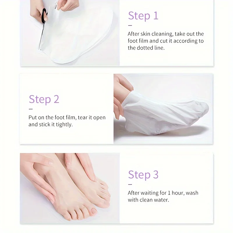 GZE Foot Peel Mask Skin Exfoliating Foot Masks for Dry, Rough Cracked Feet Heels, Callus, Dead Skin Remover - Feet Peeling Mask thumbnail 6