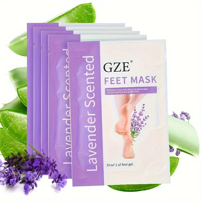 GZE Foot Peel Mask Skin Exfoliating Foot Masks for Dry, Rough Cracked Feet Heels, Callus, Dead Skin Remover - Feet Peeling Mask thumbnail 2