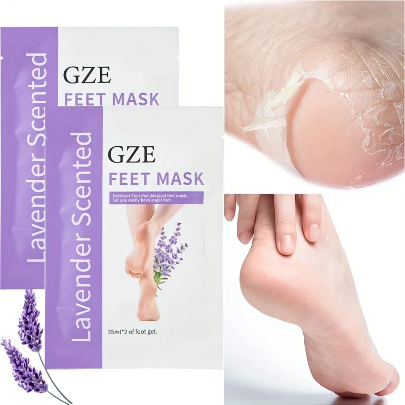 GZE Foot Peel Mask Skin Exfoliating Foot Masks for Dry, Rough Cracked Feet Heels, Callus, Dead Skin Remover - Feet Peeling Mask thumbnail 4