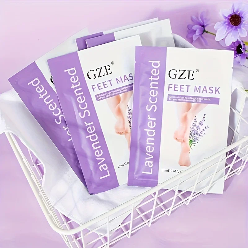 GZE Foot Peel Mask Skin Exfoliating Foot Masks for Dry, Rough Cracked Feet Heels, Callus, Dead Skin Remover - Feet Peeling Mask thumbnail 3
