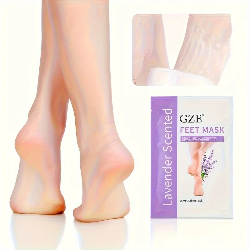 GZE Foot Peel Mask Skin Exfoliating Foot Masks for Dry, Rough Cracked Feet Heels, Callus, Dead Skin Remover - Feet Peeling Mask thumbnail 5