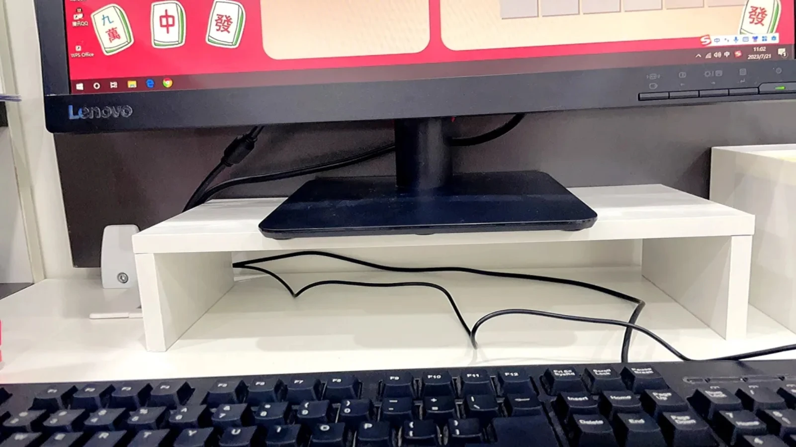 Monitor Riser Stand - Ergonomic Laptop Stand Desk Organizer Keyboard Storage thumbnail 4