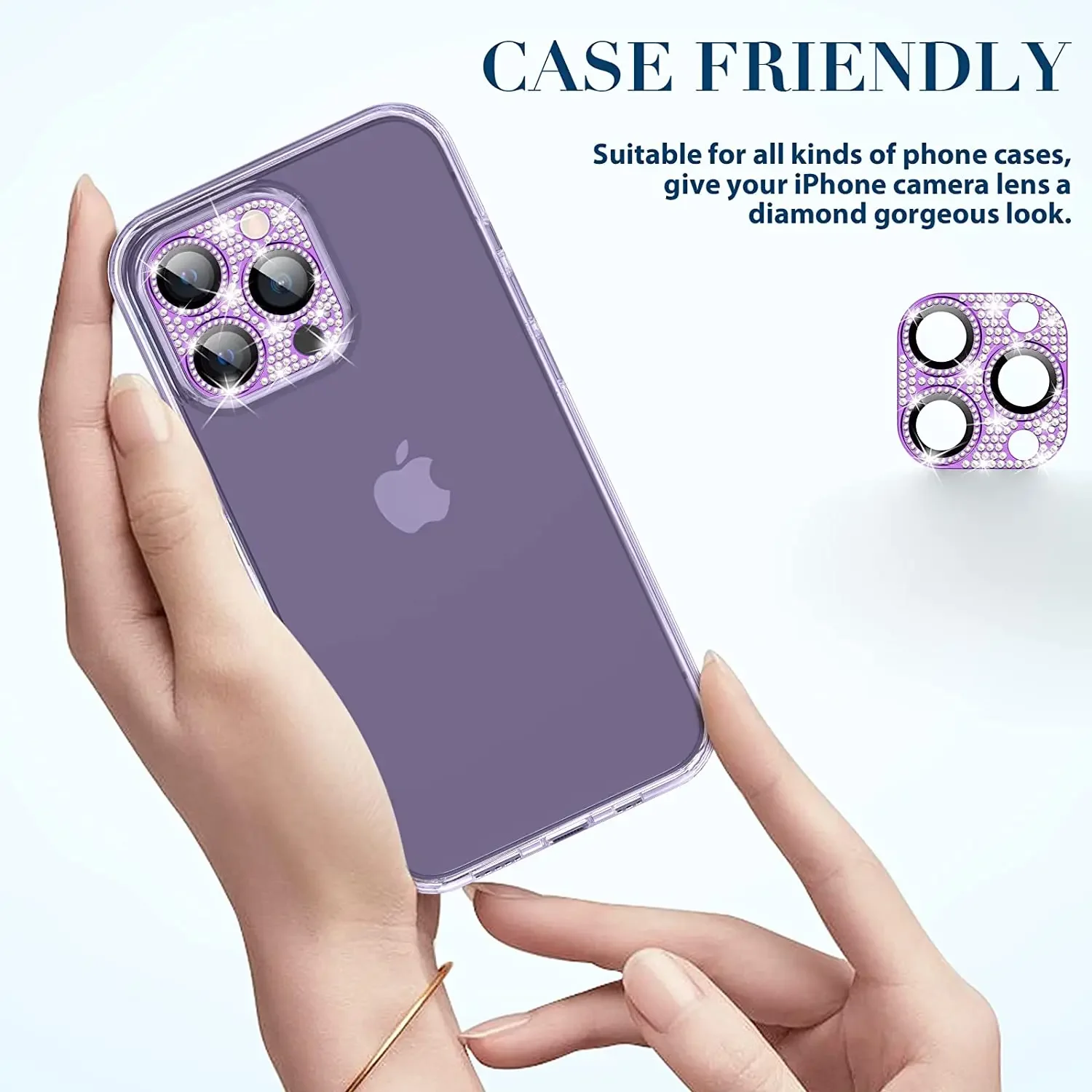 Diamond Camera Lens Protector For IPhone 16 13 12 11 Pro Max Mini Metal Lens Protection For IPhone 15 14 Pro Max 16 Plus Glasses thumbnail 5