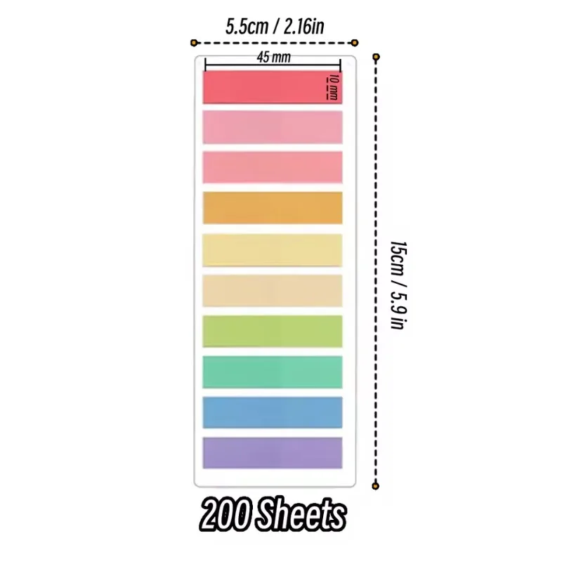 200-3600Sheets Transparent Index Creative Memo Pads Office School Stationery Self-Adhesive Stickers Posted It Sticky Note Pads thumbnail 2