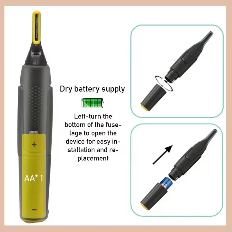 Professional multifunction rechargeable portable ear nose trimmer ear cleaner electric hair removal Shaver for men thumbnail 2
