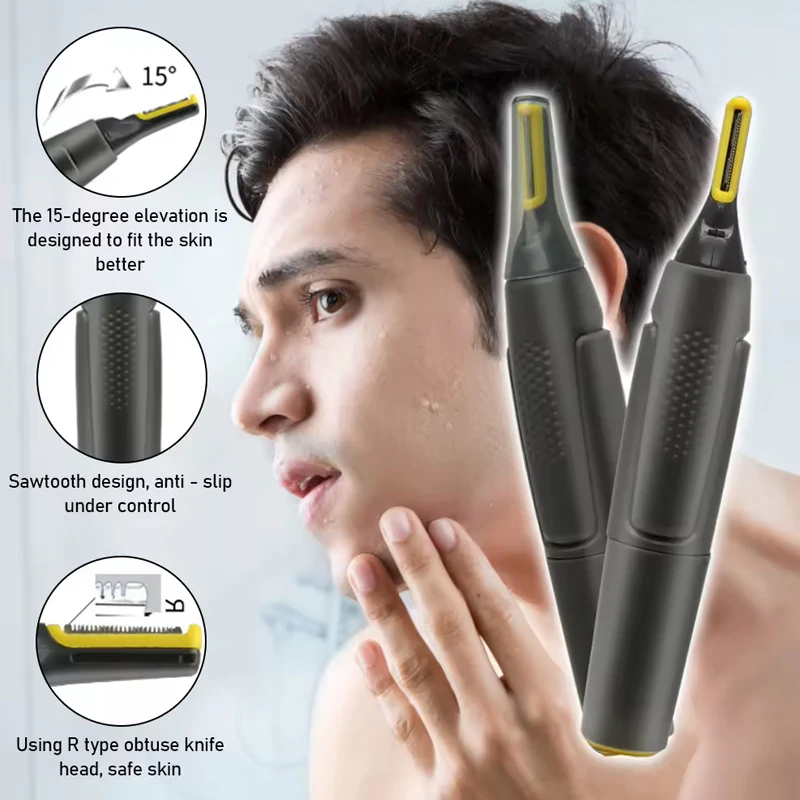 Professional multifunction rechargeable portable ear nose trimmer ear cleaner electric hair removal Shaver for men thumbnail 6