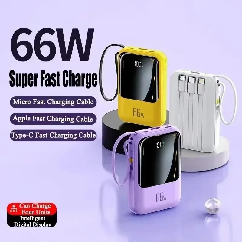 20000mAh 66W Fast Charging Mini Power Bank Portable External Battery for iPhone Huawei Xiaomi Phones thumbnail 2