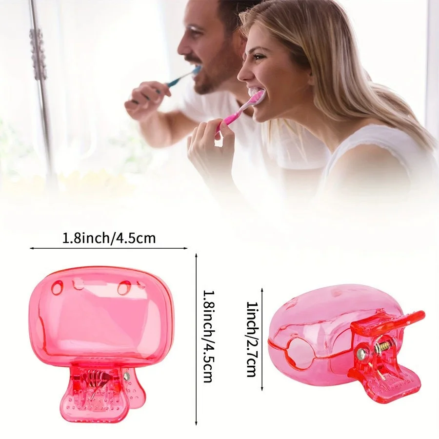 10/4/2PCS Travel Toothbrush Head Covers Toothbrush Protector Cap Brush Pod Case Protective Portable Plastic Clip for Household thumbnail 6