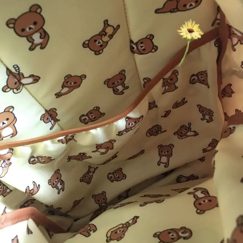 Kawaii Cute Bear Rilakkumas Backpack Large Capacity Anime Cartoon Backpack Stylish Student School Bag Shoulder Bags Schoolbag thumbnail 4