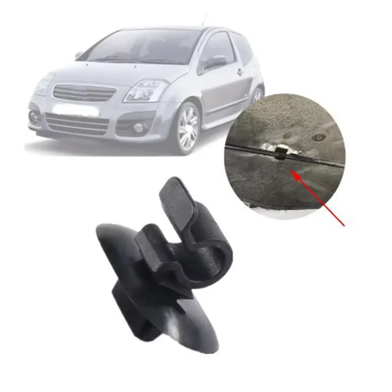 For Citroen Berlingo C2 C3 C4 C5 AX Berlingo B9 Eurovans Saxo Peugeot 1007 106 Vauxhall Vivaro Hood Rod Bonnet Support Clips thumbnail 3