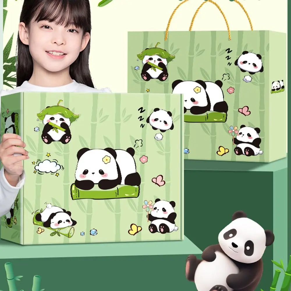 Kawaii Panda Stationery Set Student Pencil Case Stickers Pencil Stationery Gift Learning Supplies Full Gift Box thumbnail 3