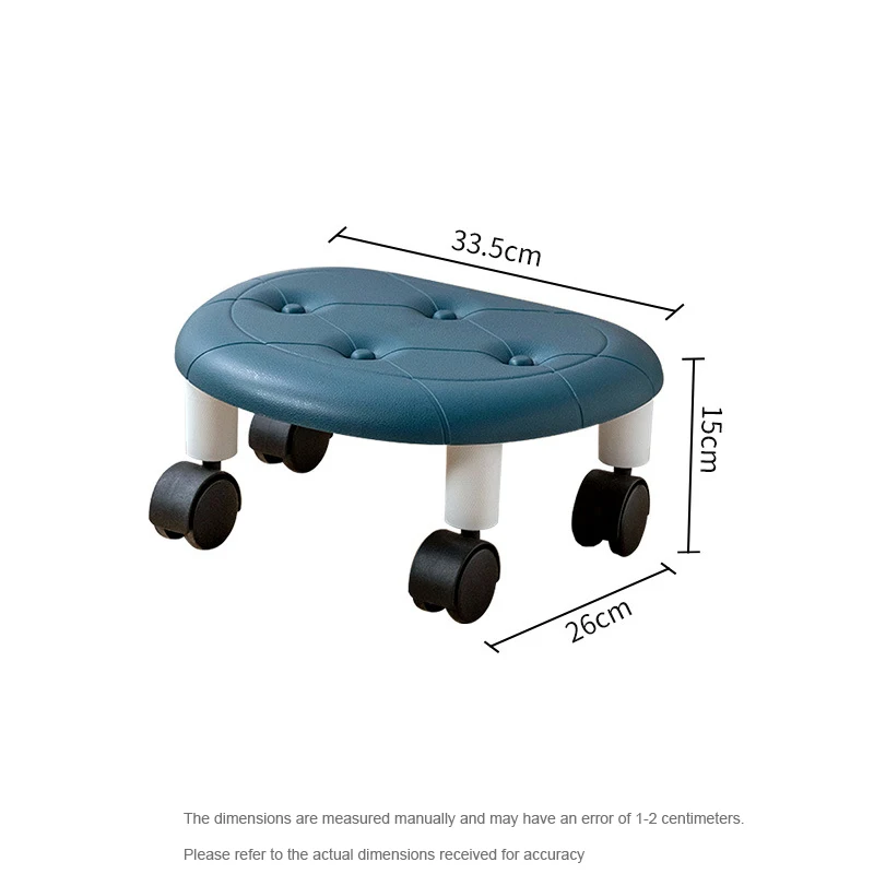 Universal Wheel Stool for Household Use Pulley Low Stool Seat with Wheels CHILDREN'S Multi-functional Stool, round Stool thumbnail 6