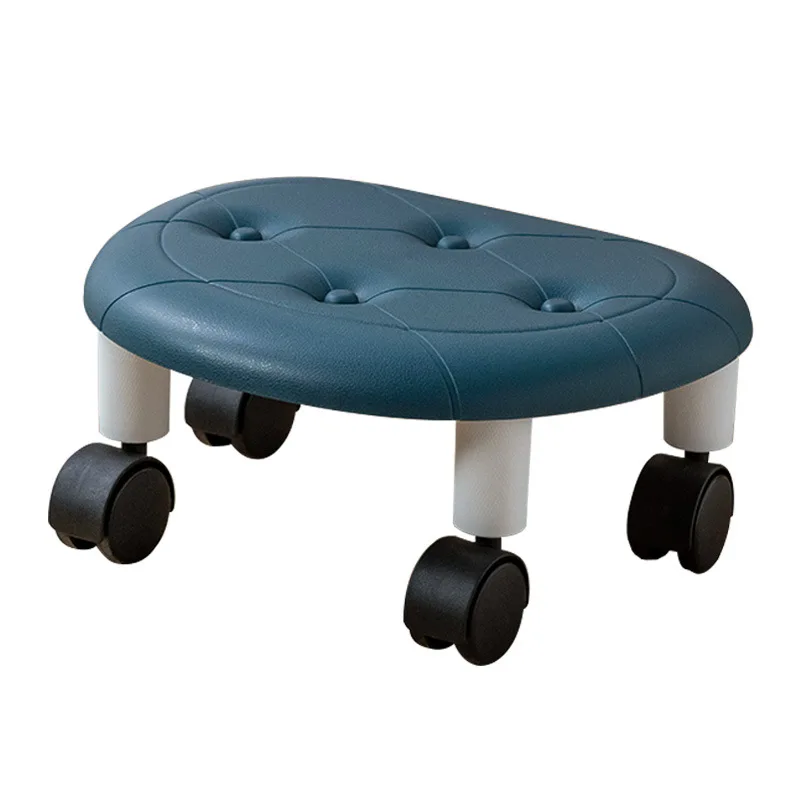 Universal Wheel Stool for Household Use Pulley Low Stool Seat with Wheels CHILDREN'S Multi-functional Stool, round Stool thumbnail 5