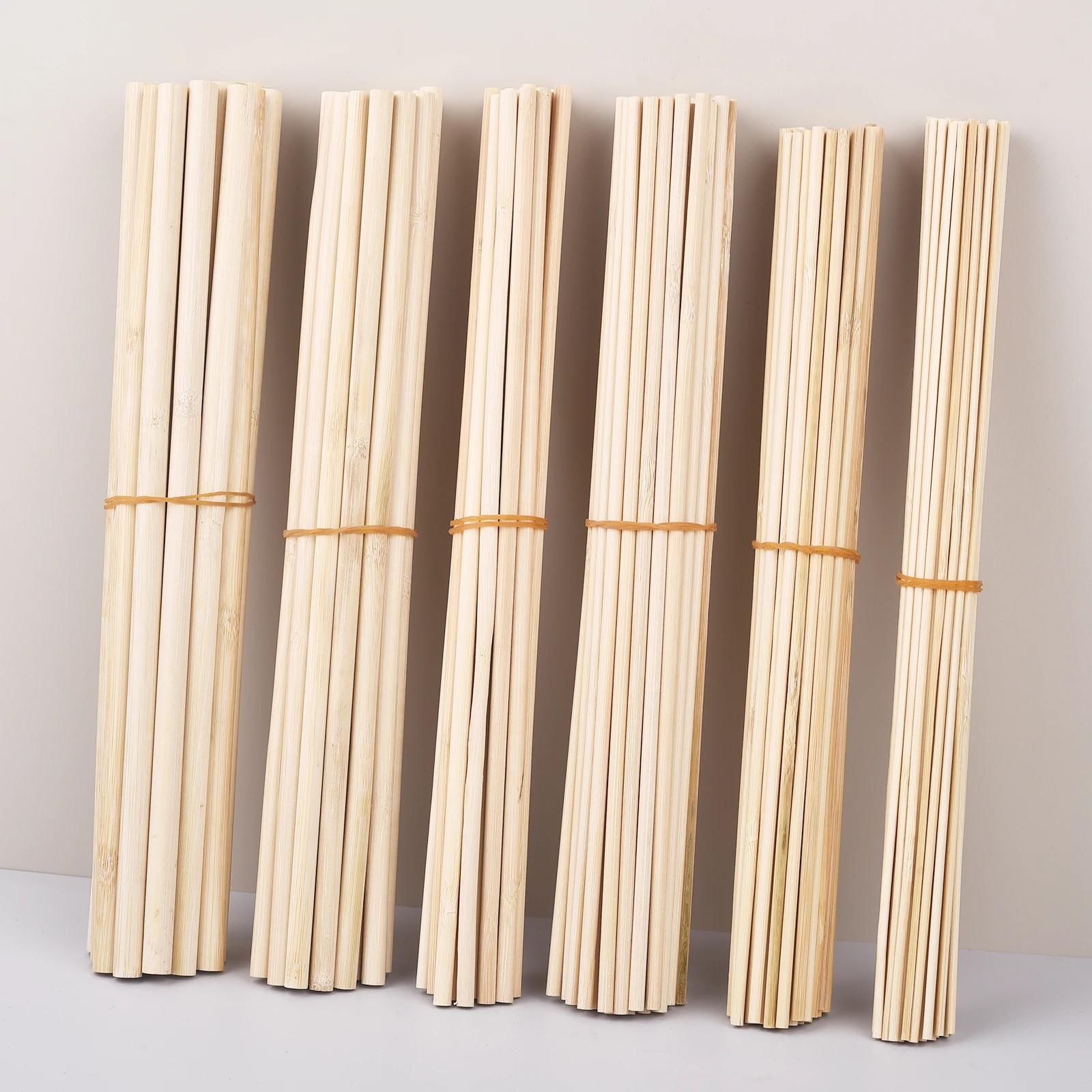 20-50pcs 30cm Round Wooden Bamboo Sticks DIY Handmade Craft Making Building Model Woodworking Supplies Tools Rattan Sticks thumbnail 4