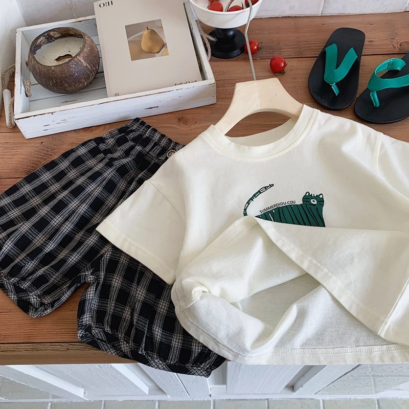 2025 New Summer Clothing Printed Cartoon Fashion Short Sleeve Tops Tees Children's Wear Casual T-shirt Crewneck Kids T Shirts thumbnail 5