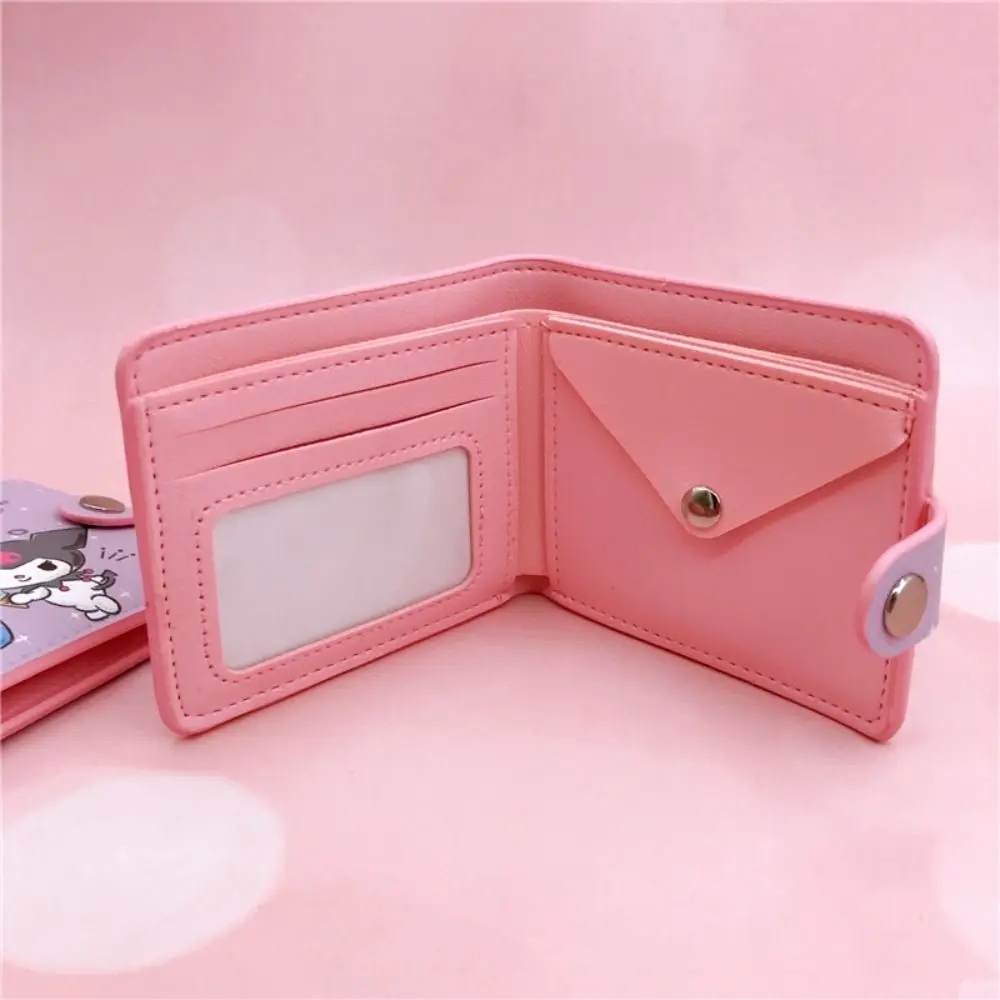 Cartoon Capybara Wallet Short Money Bag Foldable Cute Coin Purse PU Leather Mini Purse Card Holder With Buttons thumbnail 4