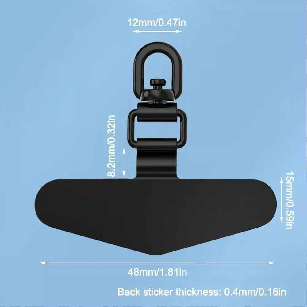 Steel Phone Lanyard Gasket Patch Anti-lost Anti Fall Mobile Phone Rope Card Metal Clip Strap Hang Cord Tab Accessories thumbnail 6