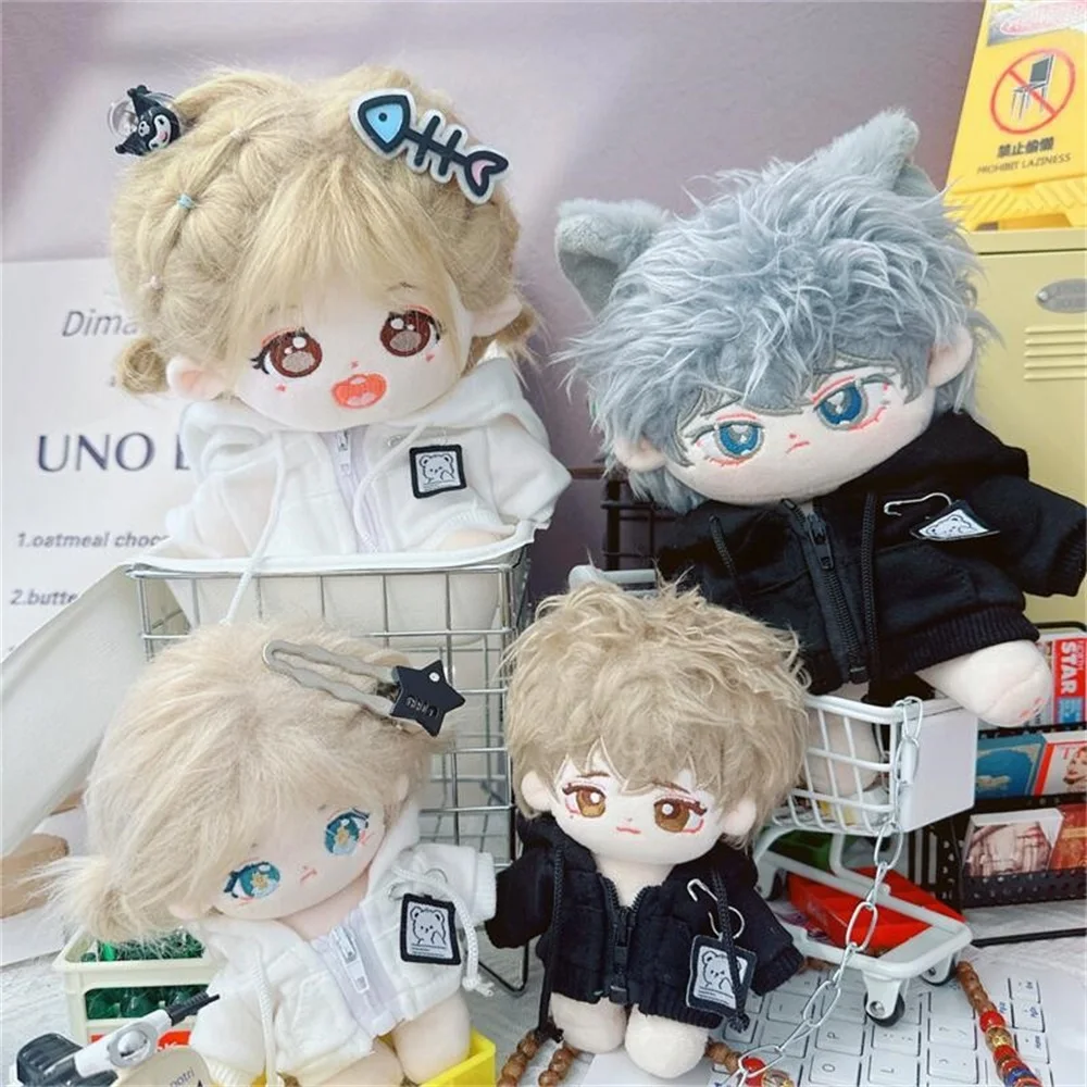 Cotton Doll Hooded Coat Labubu Clothes 10/15/20cm Star Body Plush Doll Clothes Cardigan Dress Up Accessories DIY Toys thumbnail 3