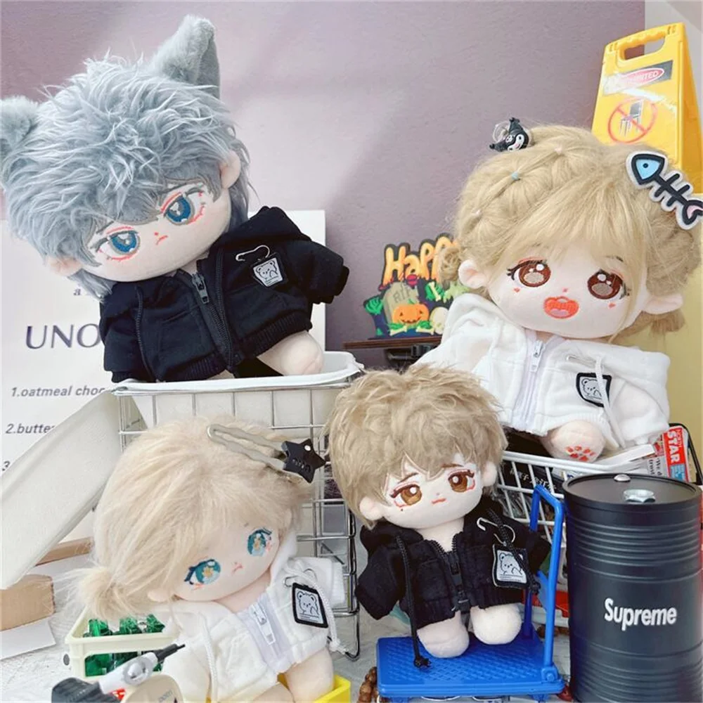 Cotton Doll Hooded Coat Labubu Clothes 10/15/20cm Star Body Plush Doll Clothes Cardigan Dress Up Accessories DIY Toys thumbnail 2