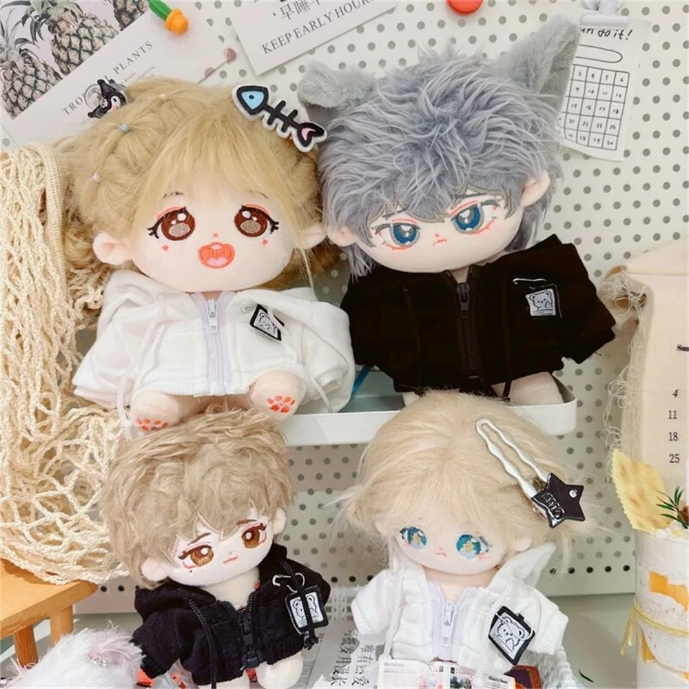 Cotton Doll Hooded Coat Labubu Clothes 10/15/20cm Star Body Plush Doll Clothes Cardigan Dress Up Accessories DIY Toys thumbnail 5