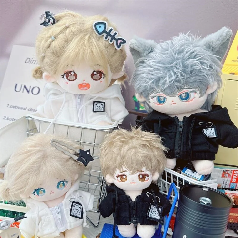 Cotton Doll Hooded Coat Labubu Clothes 10/15/20cm Star Body Plush Doll Clothes Cardigan Dress Up Accessories DIY Toys thumbnail 4