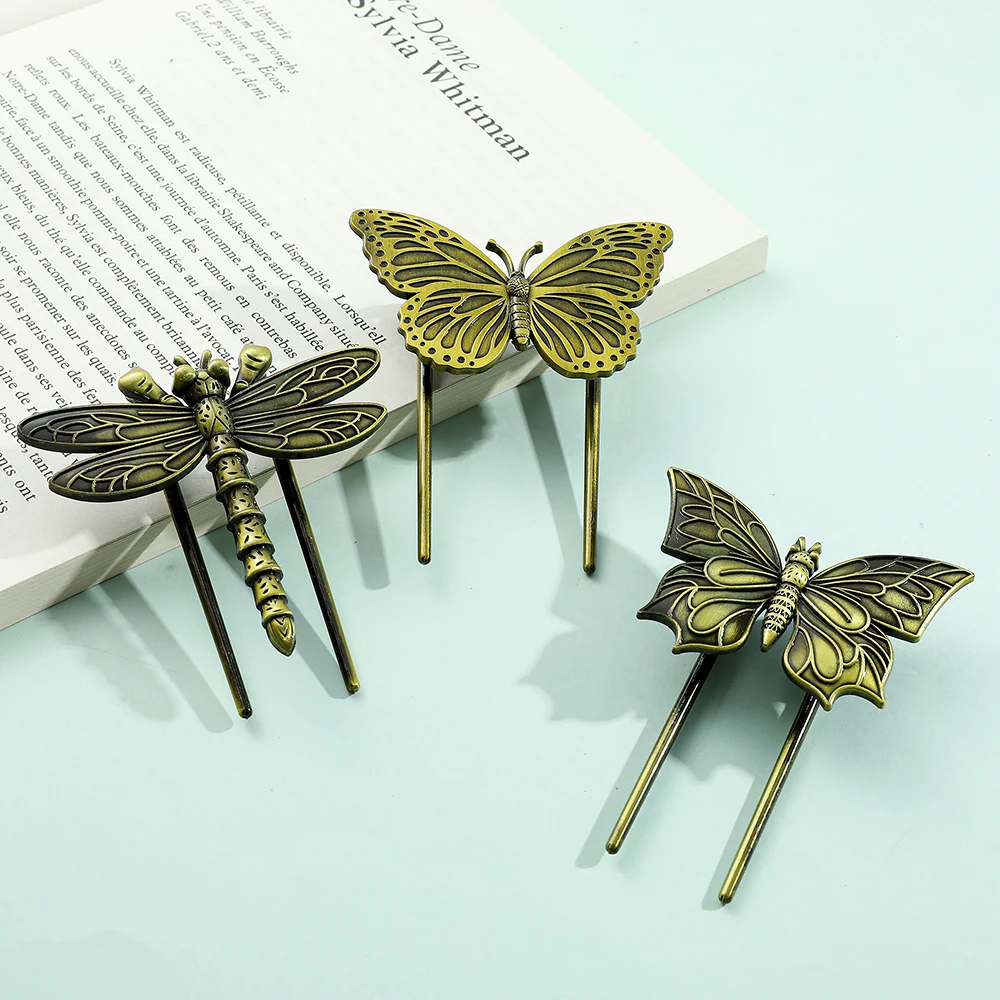 Butterflies, dragonfly bookmarks, exclusive gifts for fiction fans and page decorations for reading enthusiasts thumbnail 2