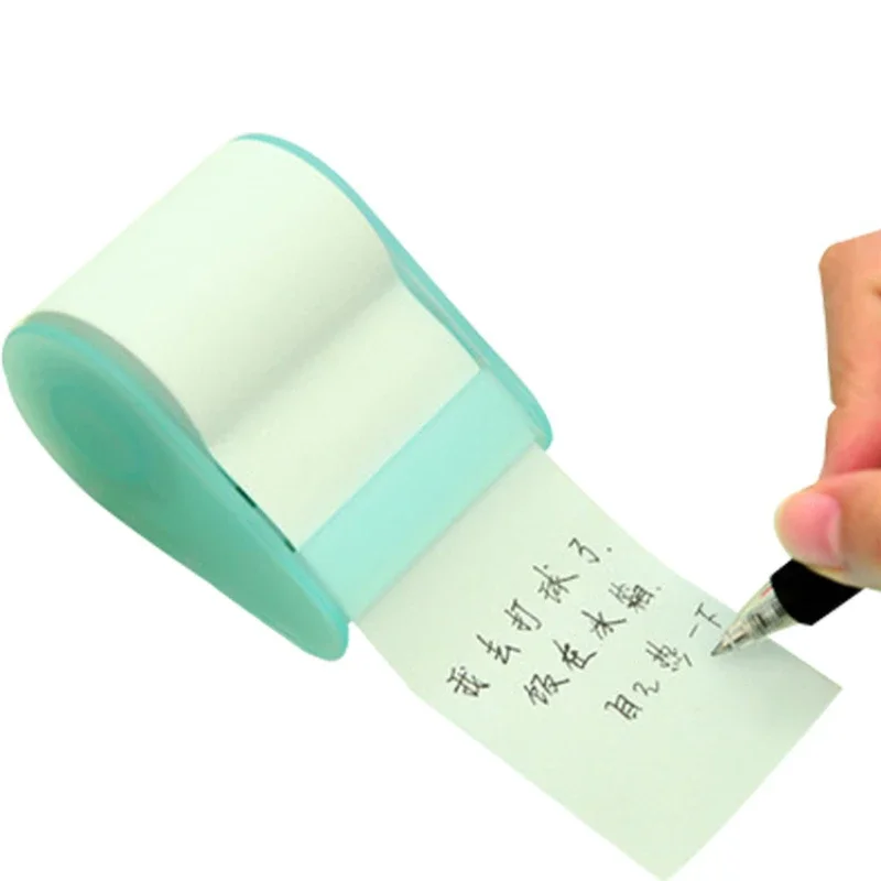 1PC Notepad Tape Seat Type Memo Note Roll Sticky Tearable Adhesive Environmental Protection Stationery Office School Supplies thumbnail 3