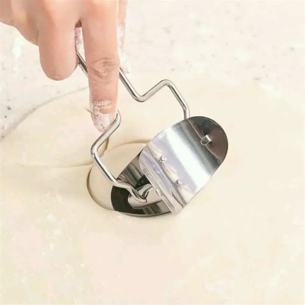Stainless Steel Large Dumpling Skin Dough Circle Roller Machine Cutters Home Baking Maker Kitchen Pie Pizza Pastry Rolling Tools thumbnail 5