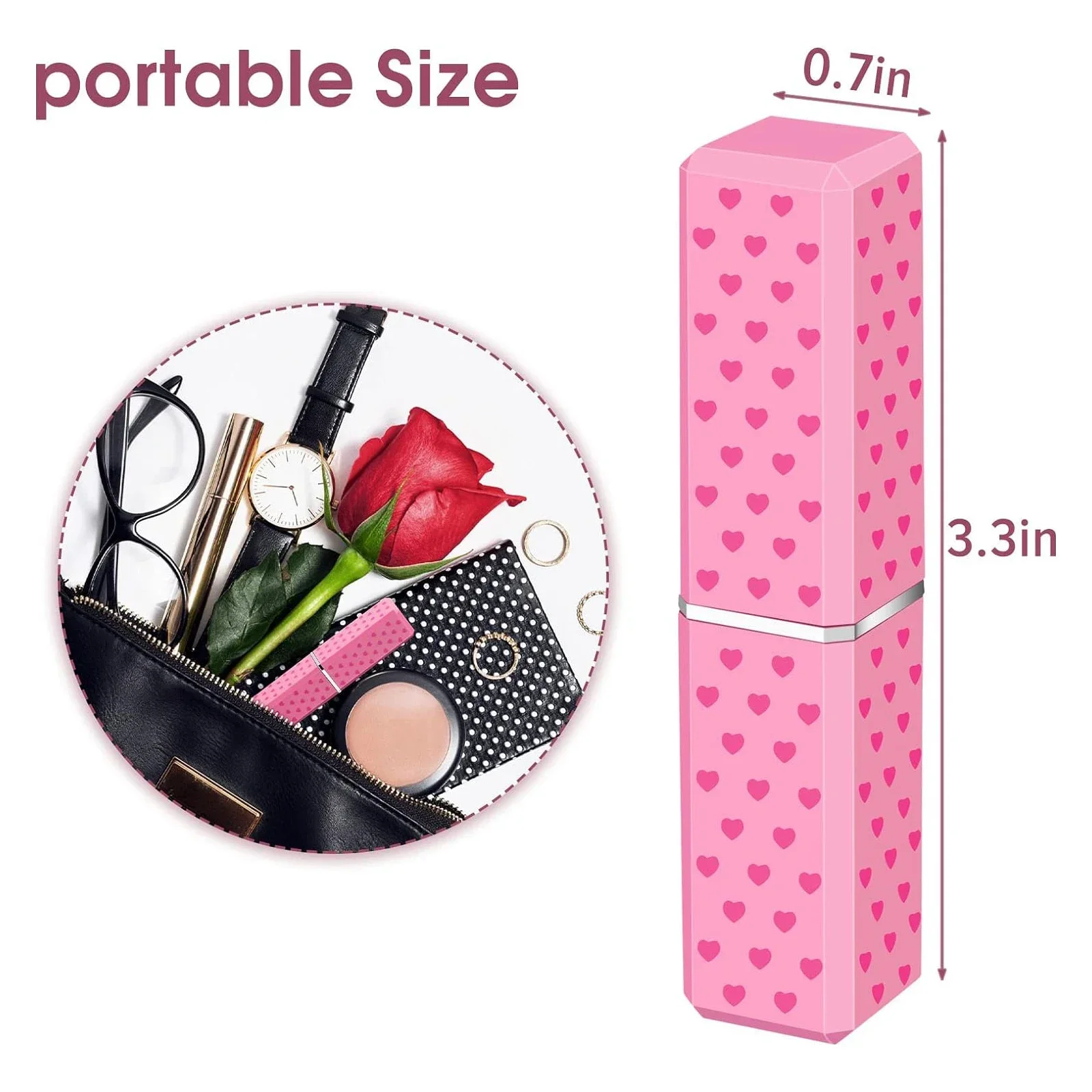 Outdoor Mini Cute Lipstick Inflatable Lighter Windproof Portable Lighter Cigarette Accessories Women's Fashion Smoking Gift thumbnail 4