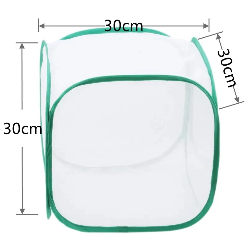 Collapsible Insect Cage Mesh Habitat Bird Butterfly Mantis Stick Grid Breeding Cricket Net Cloth Farm Cocoon Silkworm Hatch Cage thumbnail 5