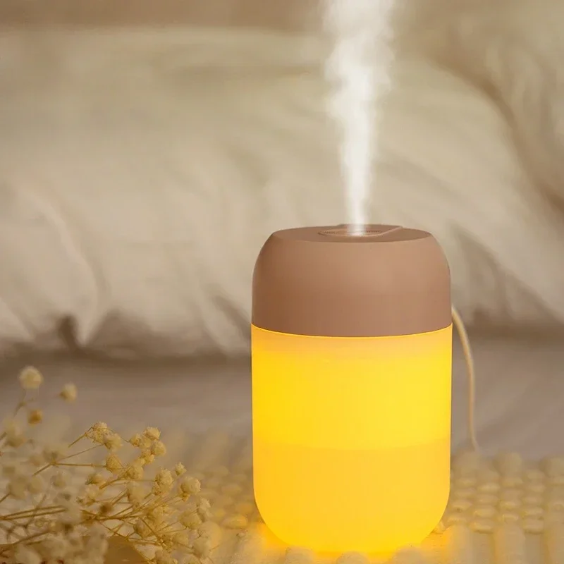 300ml Portable Air Humidifier Aroma Oil Humidificador for Home Car USB Cool Mist Sprayer with Colorful Soft Night Light Purifier thumbnail 4