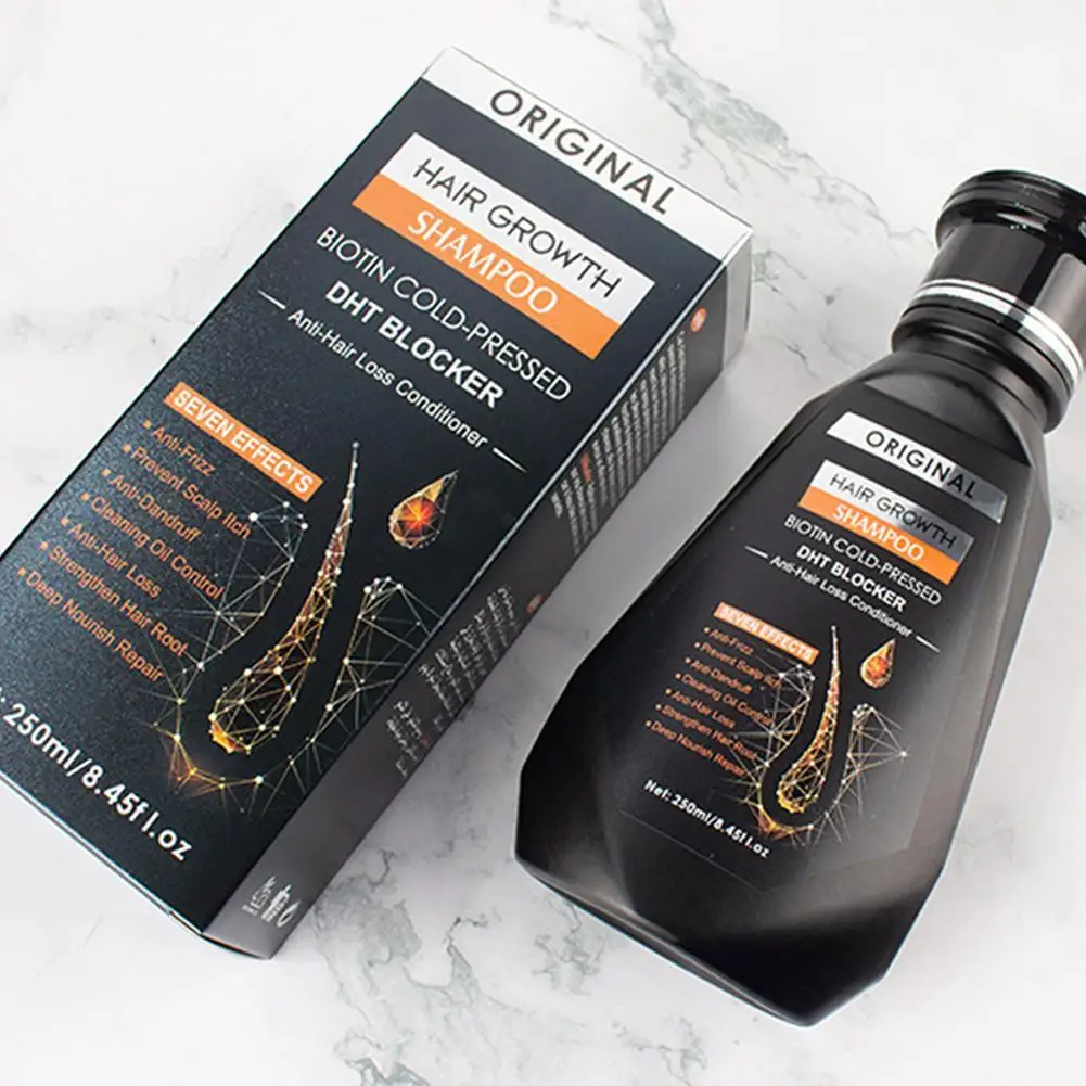 250ML Biotin Shampoo For Hair Growth And Thinning Hair – Ginger Shampoo Thickening Formula For Hair Loss Treatment For Women Men thumbnail 2