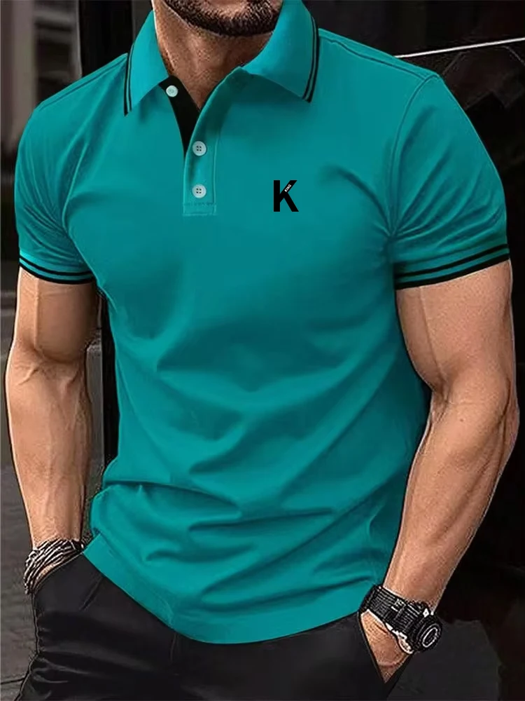 Men's Polo Shirt Golf Shirt Outdoor Casual Polo Collar Classic Short Sleeve Basic Button Front Button-Down Summer Regular Fit thumbnail 4