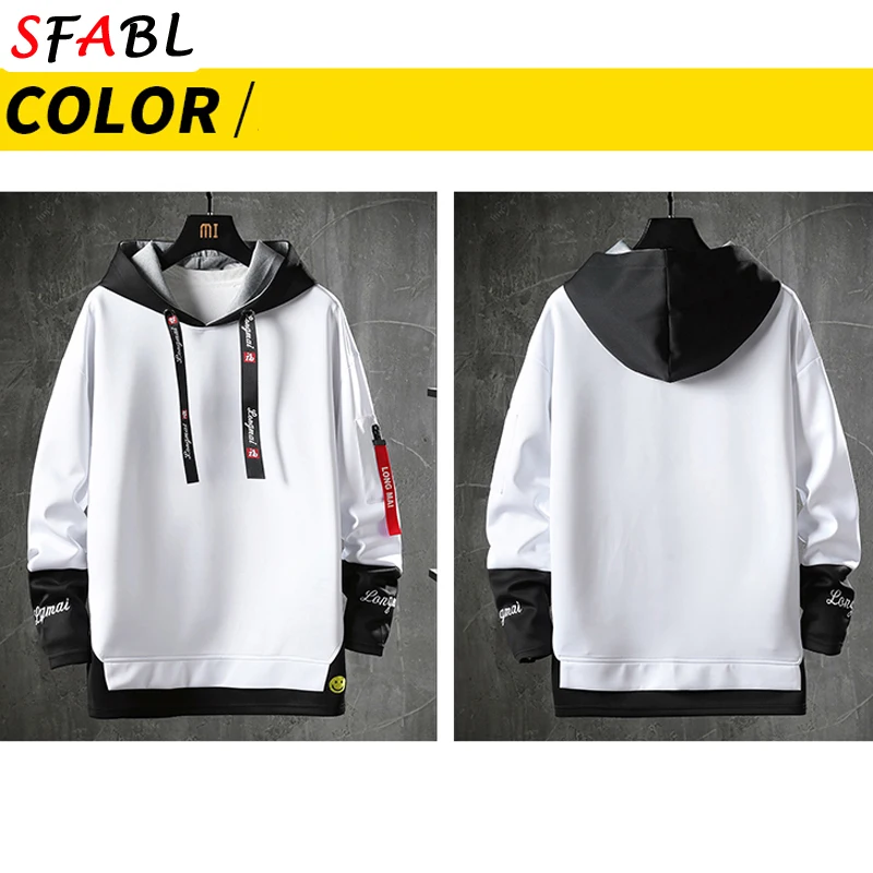New Fashion Men's Hoodies Hip Hop Hooded Male Sweatshirts Men's Top Streetwear Casual Outdoor Breathable Pullovers Fashionable thumbnail 2