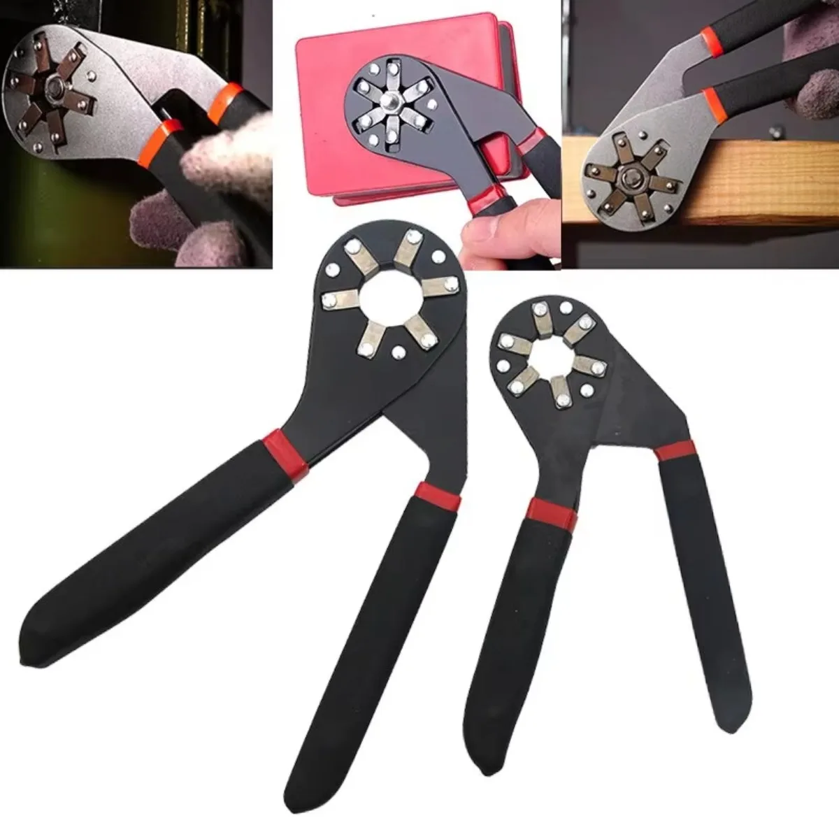 6/8 Inch Magic Wrench Household Maintenance Adjustable Twisting Hand Clamping Socket Outer Hexagonal Multifunctional Tool thumbnail 6