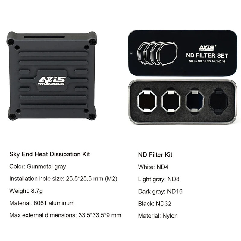 Axisflying O4 Lite Air Unit Case ND Filter Camera Lens VTX Heat Dissipation Aluminum Parts For DJI FPV Drone Accessories thumbnail 6