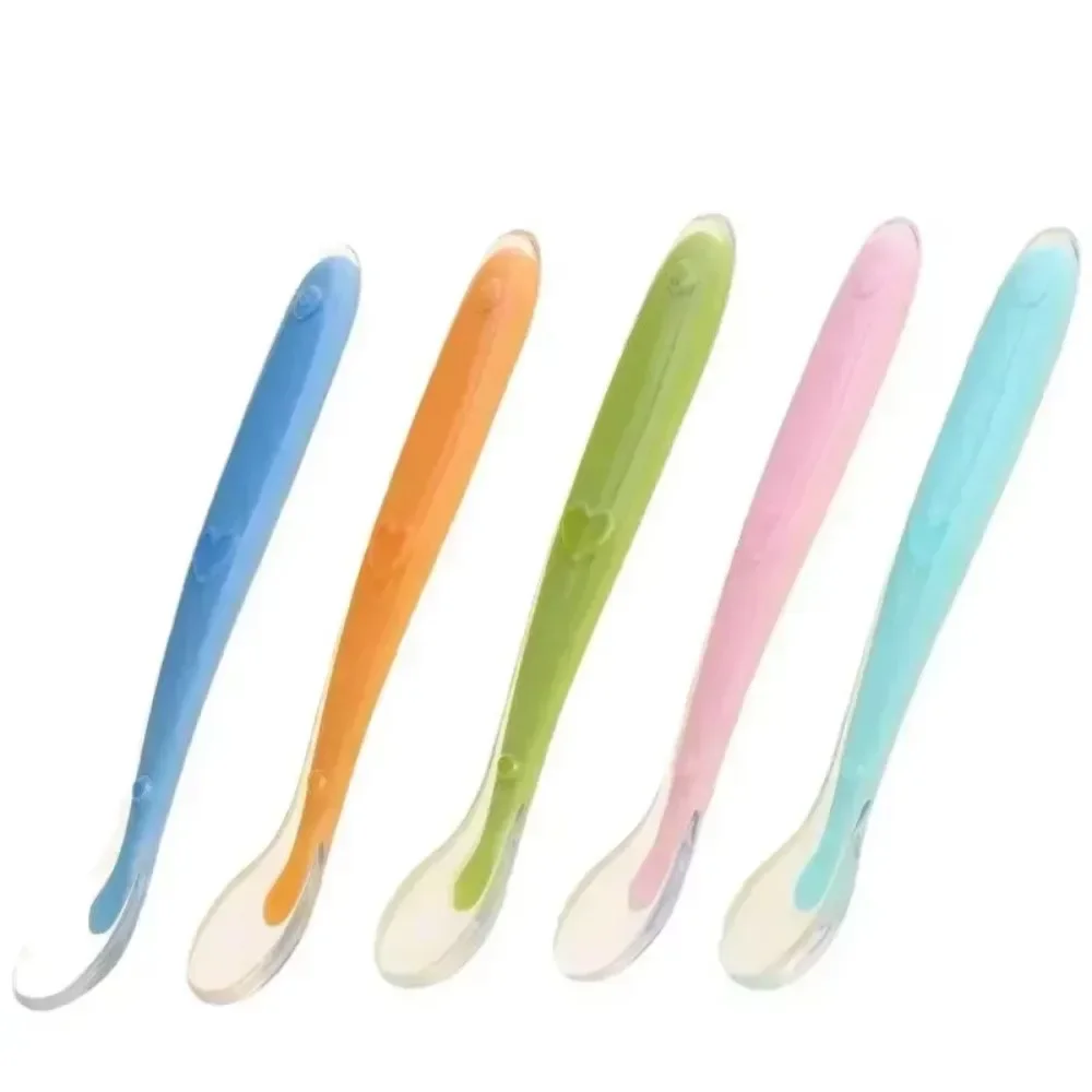 2/1pcs Silicone Spoon for Baby Infant Feeder Spoons for Children Kids Soft Safety Feeding Spoons BPA Free Baby Utensils Flatware thumbnail 5